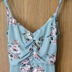 Francescas Teal & Floral Romper